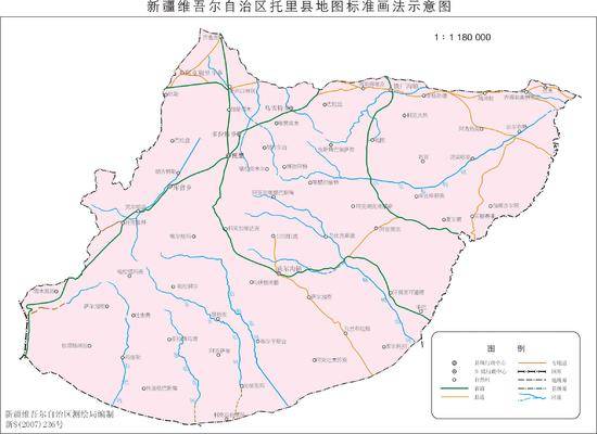 新疆托里县地图