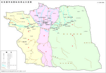 新疆吐鲁番市地图,图四