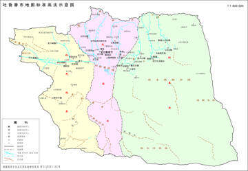 新疆吐鲁番市地图,图四