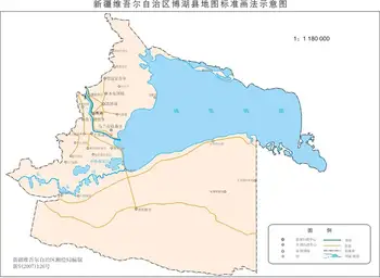 新疆博湖县地图,图一