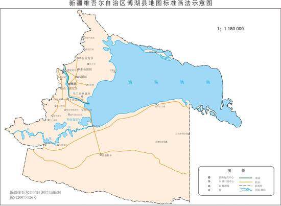 新疆博湖县地图