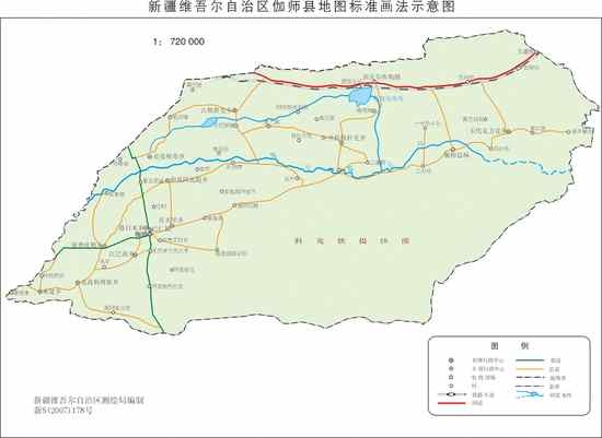 新疆伽师县地图