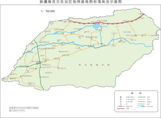 新疆伽师县地图