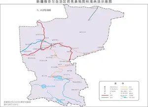 新疆若羌县地图