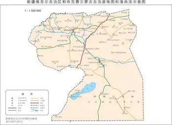 新疆和布克赛尔县地图