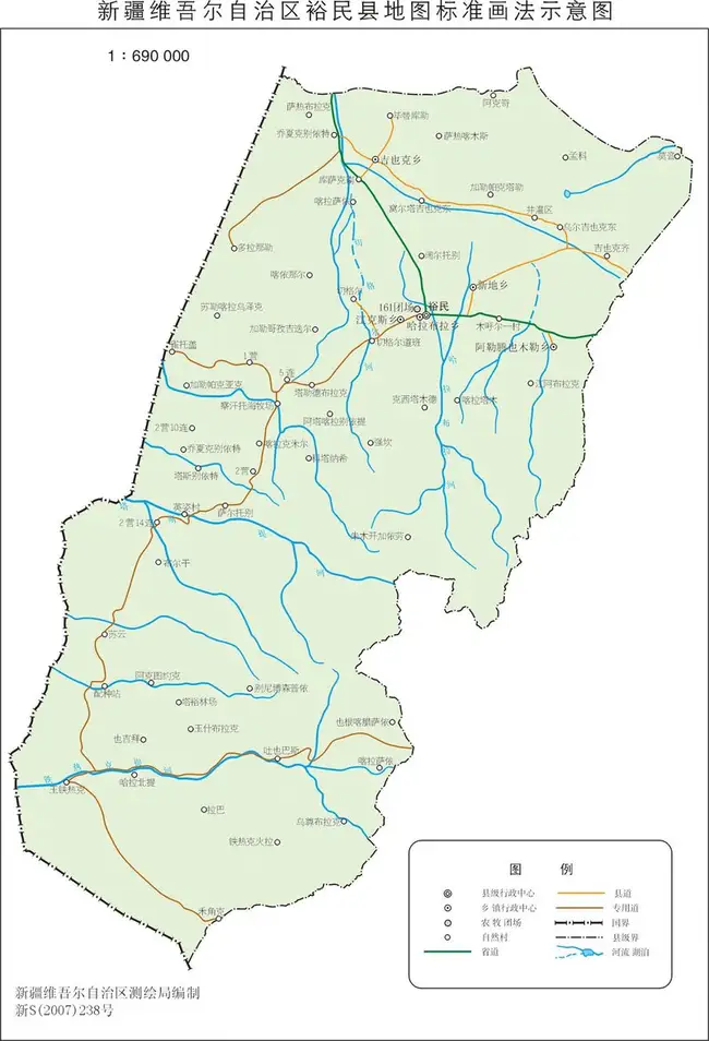 新疆裕民县地图