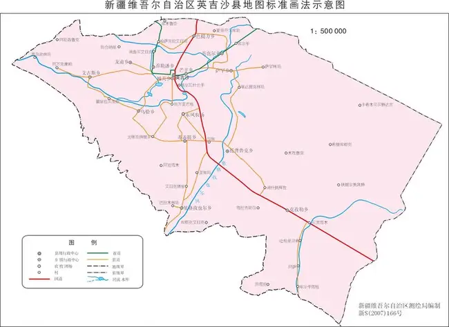 新疆英吉沙县地图