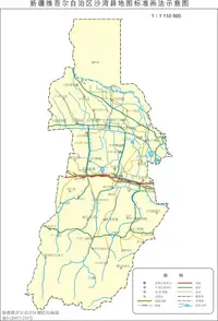 新疆沙湾县地图