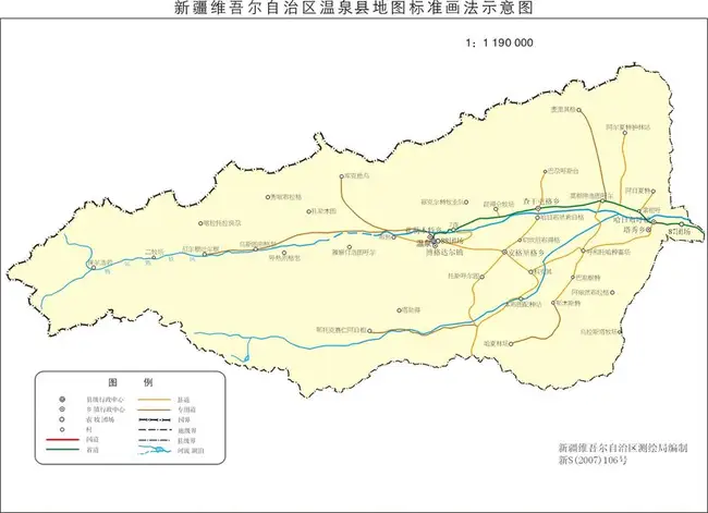 新疆温泉县地图