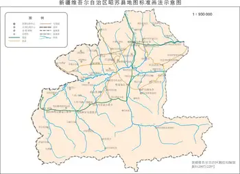 新疆昭苏县地图