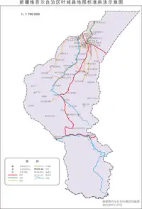 新疆叶城县地图