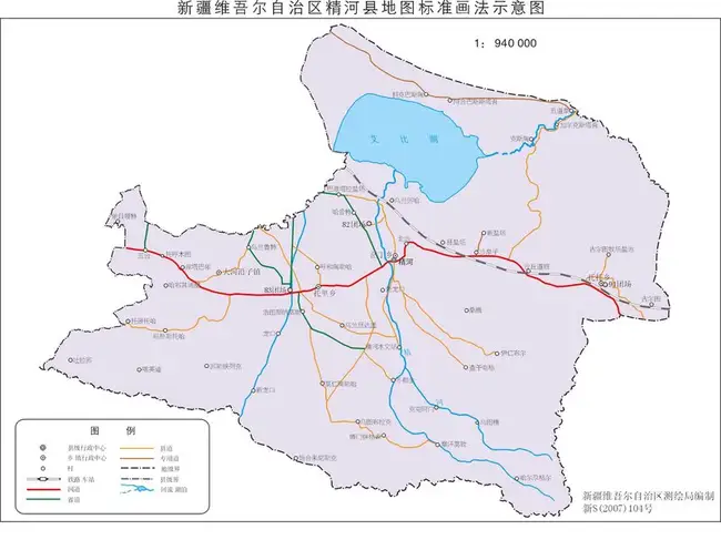 新疆精河县地图