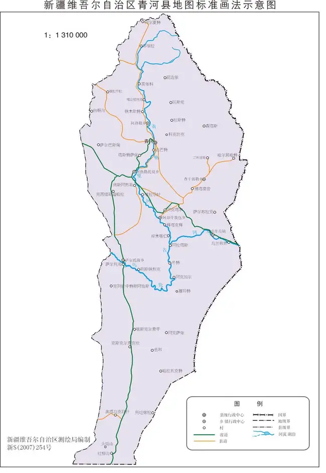 新疆青河县地图