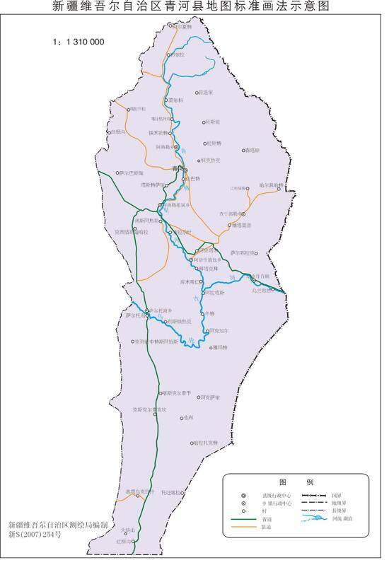 新疆青河县地图