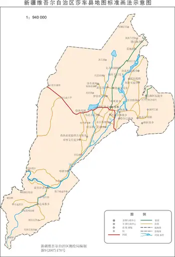 新疆莎车县地图