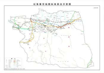 新疆吐鲁番市地图,图一