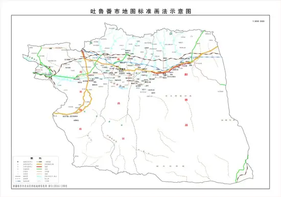 新疆吐鲁番市地图,图一