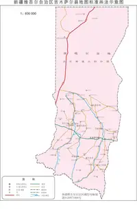 新疆吉木萨尔县地图
