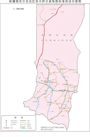 新疆吉木萨尔县地图