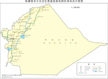 新疆麦盖提县地图