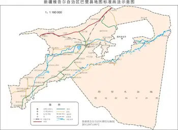 新疆巴楚县地图,图一