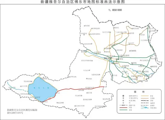 新疆博乐市地图,图二