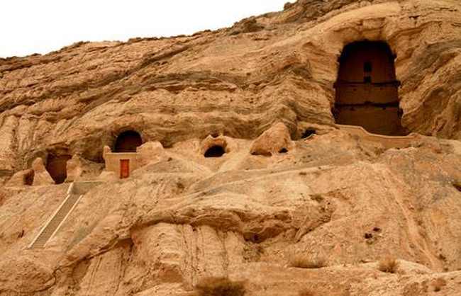 新疆阿克苏森木塞姆千佛洞,图一