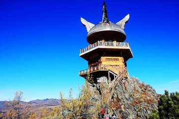 新疆阿勒泰喀纳斯观鱼亭,图一