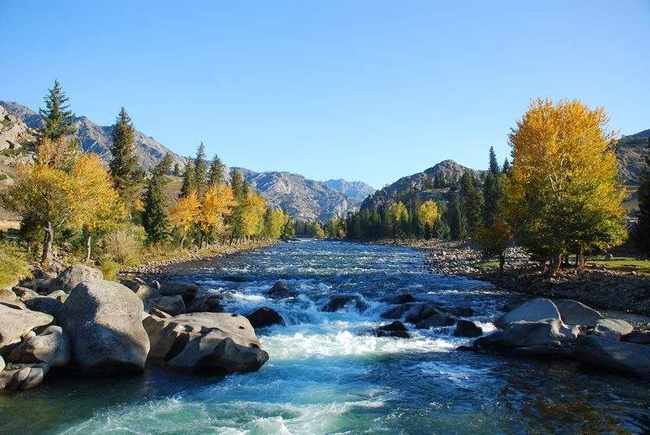新疆阿勒泰额尔齐斯河,图一