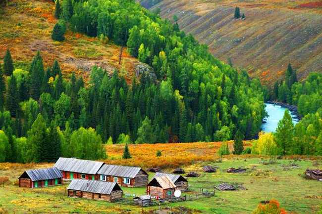 新疆阿勒泰禾木村,图一