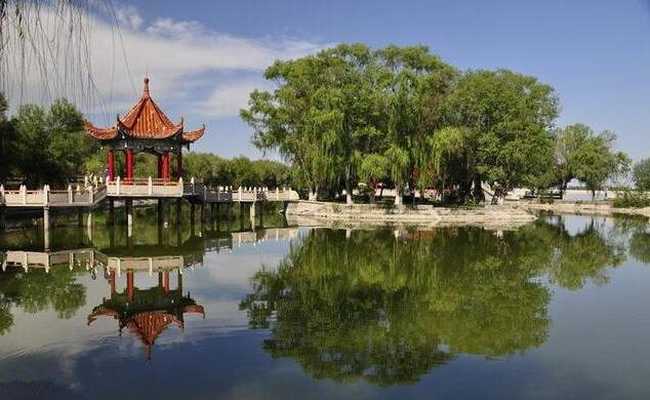 新疆石河子北湖公园,图一