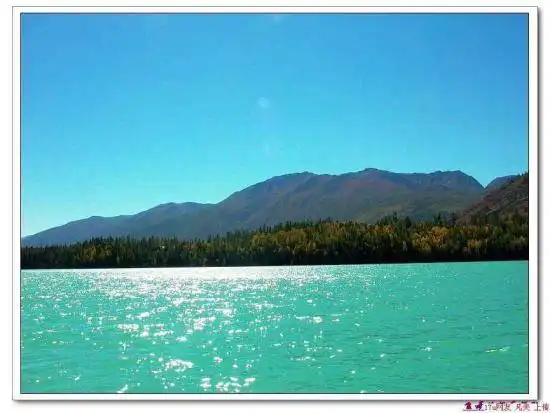 星光灿烂的喀纳斯湖