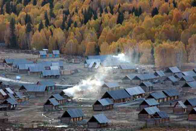 新疆行吟(７)：童话般的禾木村,图一