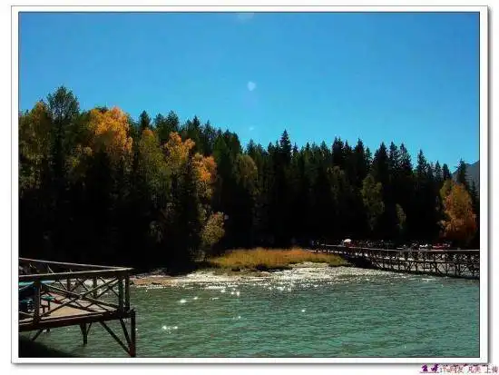 星光灿烂的喀纳斯湖