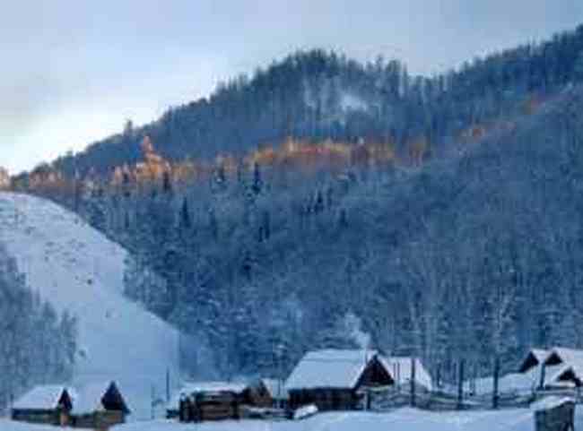 禾木喀纳斯冬季风光,图二