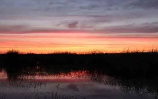 哈巴河：血色残阳 湿地夕照