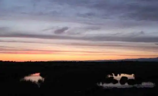 哈巴河：血色残阳 湿地夕照