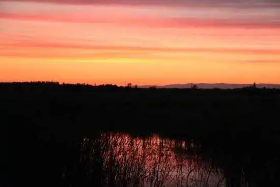 哈巴河：血色残阳 湿地夕照