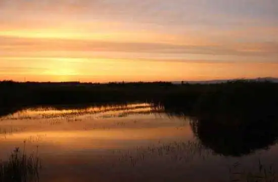 哈巴河：血色残阳 湿地夕照