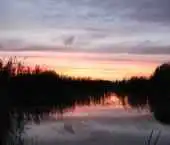 哈巴河：血色残阳 湿地夕照