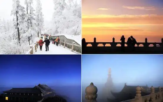 美丽峨眉山冬景迷人 峨眉山冬季旅游超强攻略